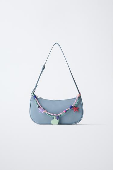 BANDOLERA CHARMS - Azul de Zara - Imagen 0