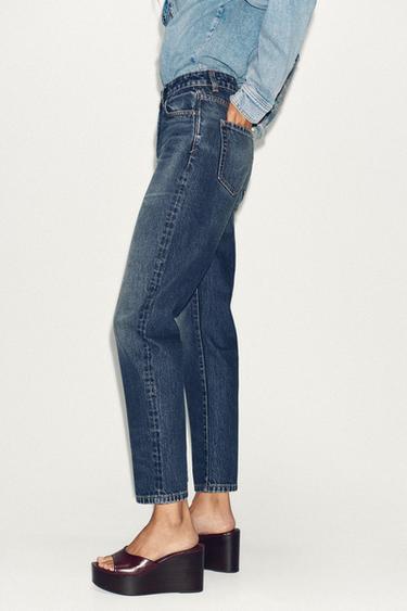 Z.05 RIGID HIGH-WAIST MOM JEANS - Blue by Zara - Image 5