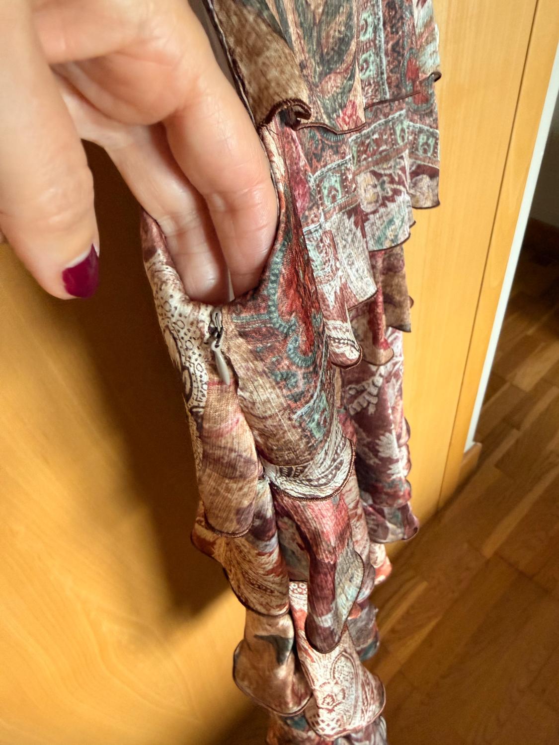 RUFFLED PRINTED MINI DRESS - Image 5