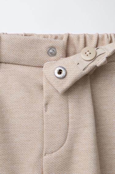 COMFORT SUIT TROUSERS - Light beige by Zara - Image 2