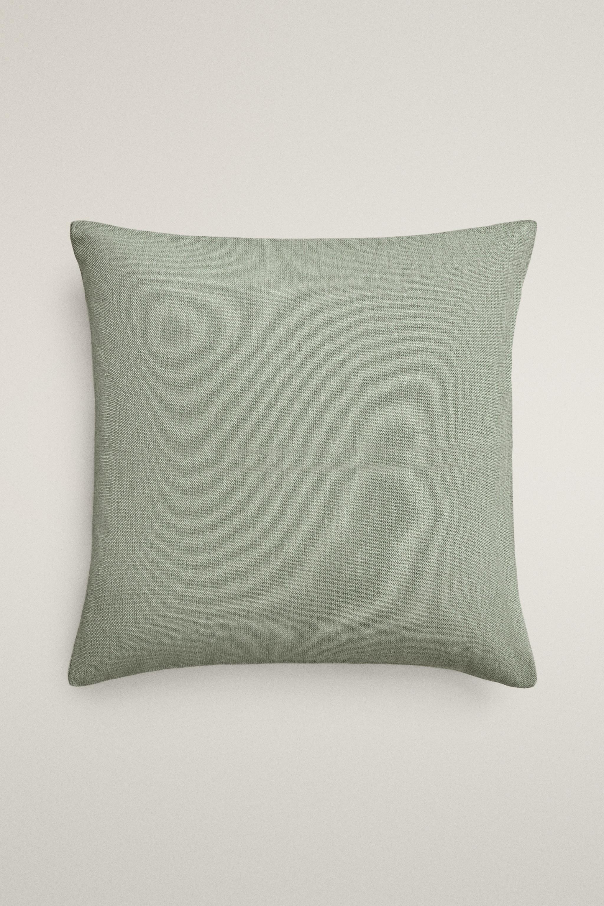PLAIN CUSHION COVER — Mid-green