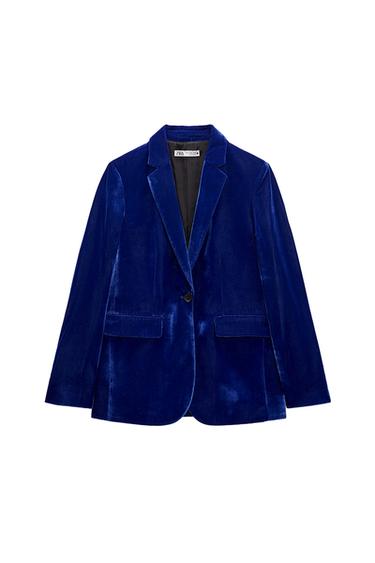 POCKETED VELVET BLAZER