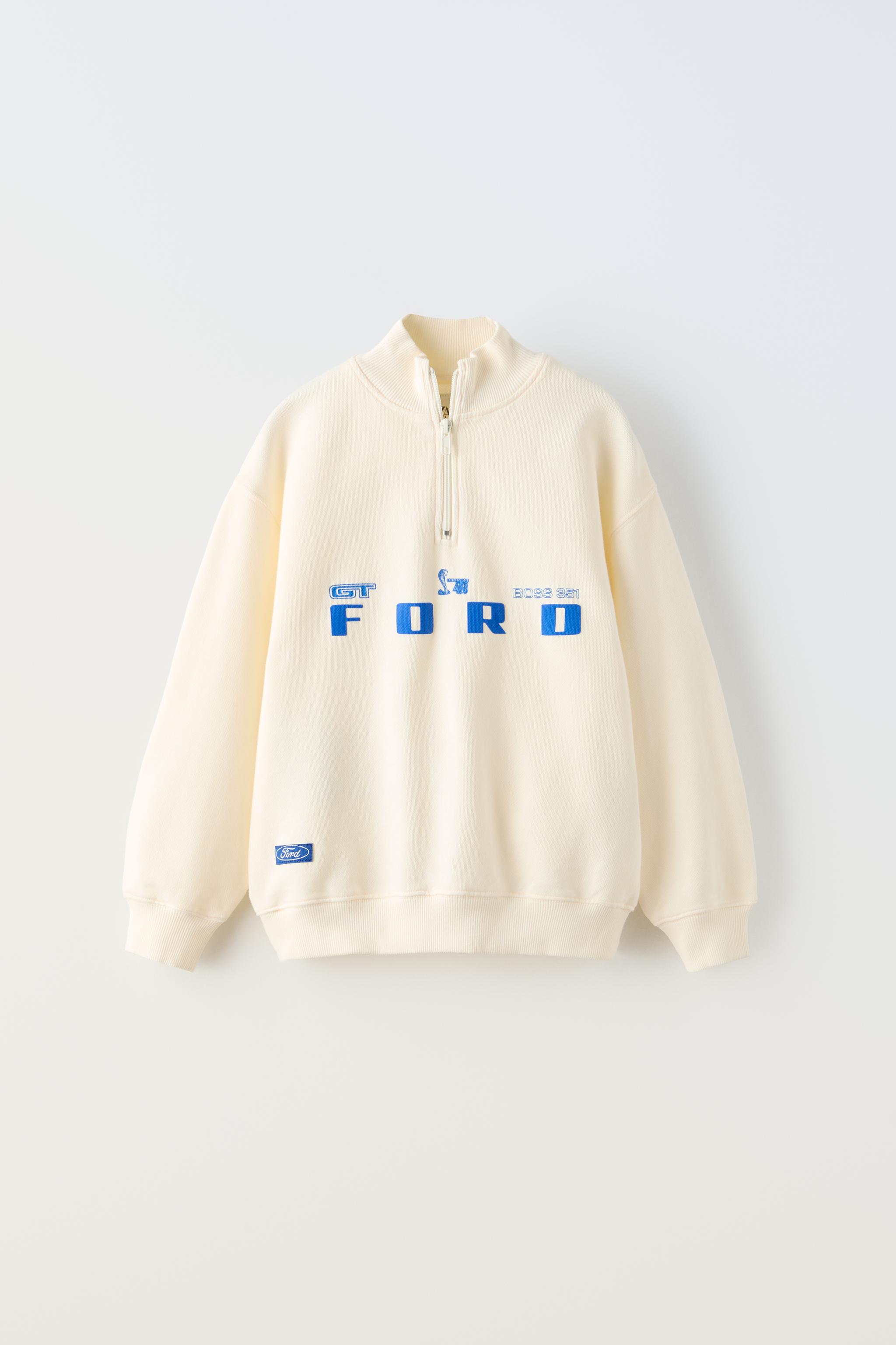 FORD MUSTANG© SWEATSHIRT - Ecru / Beige | ZARA United States