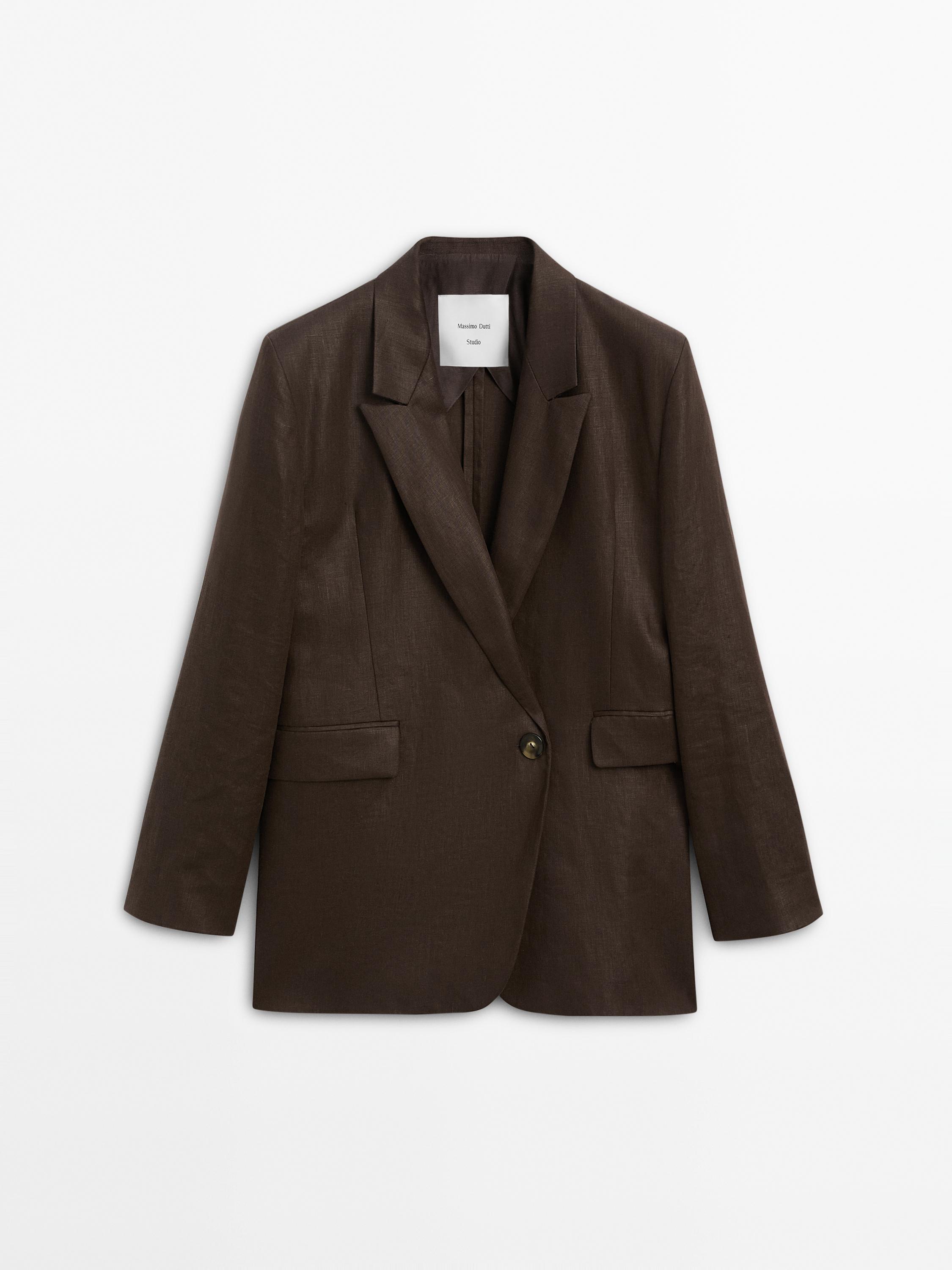 Blazer croisé 100 % lin