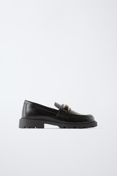 MOCASÍN ESLABÓN - Negro de Zara - Imagen 0