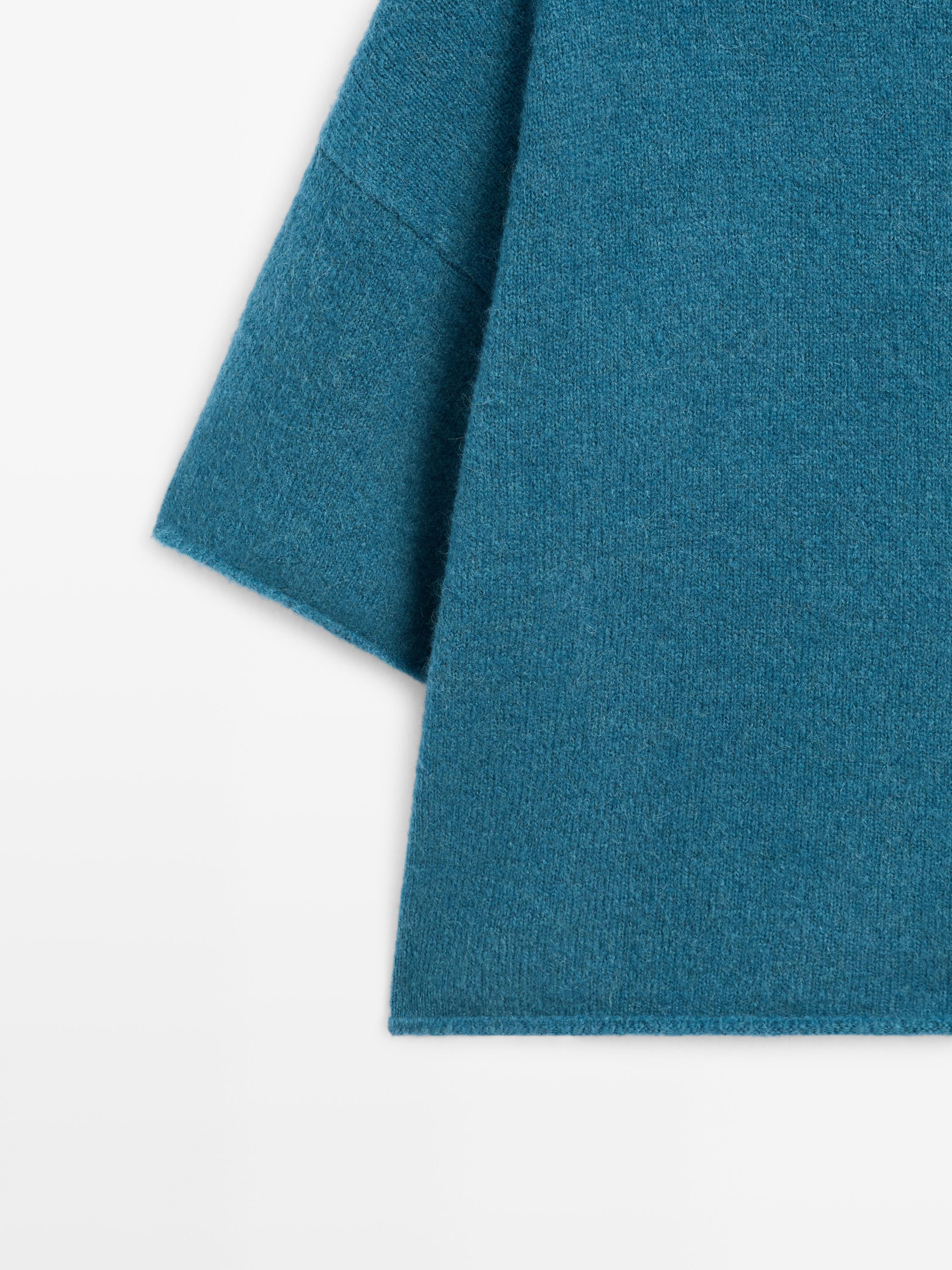 Pull manches courtes alpaga en maille