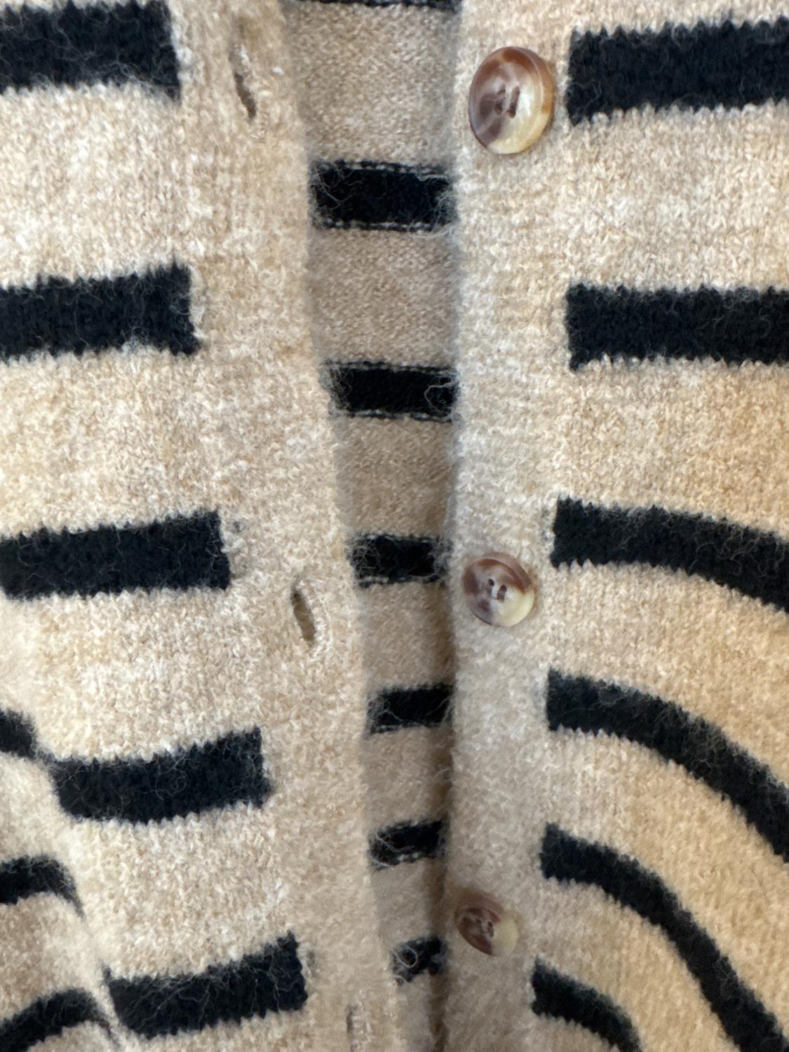 STRIPED KNIT CARDIGAN - Image 3