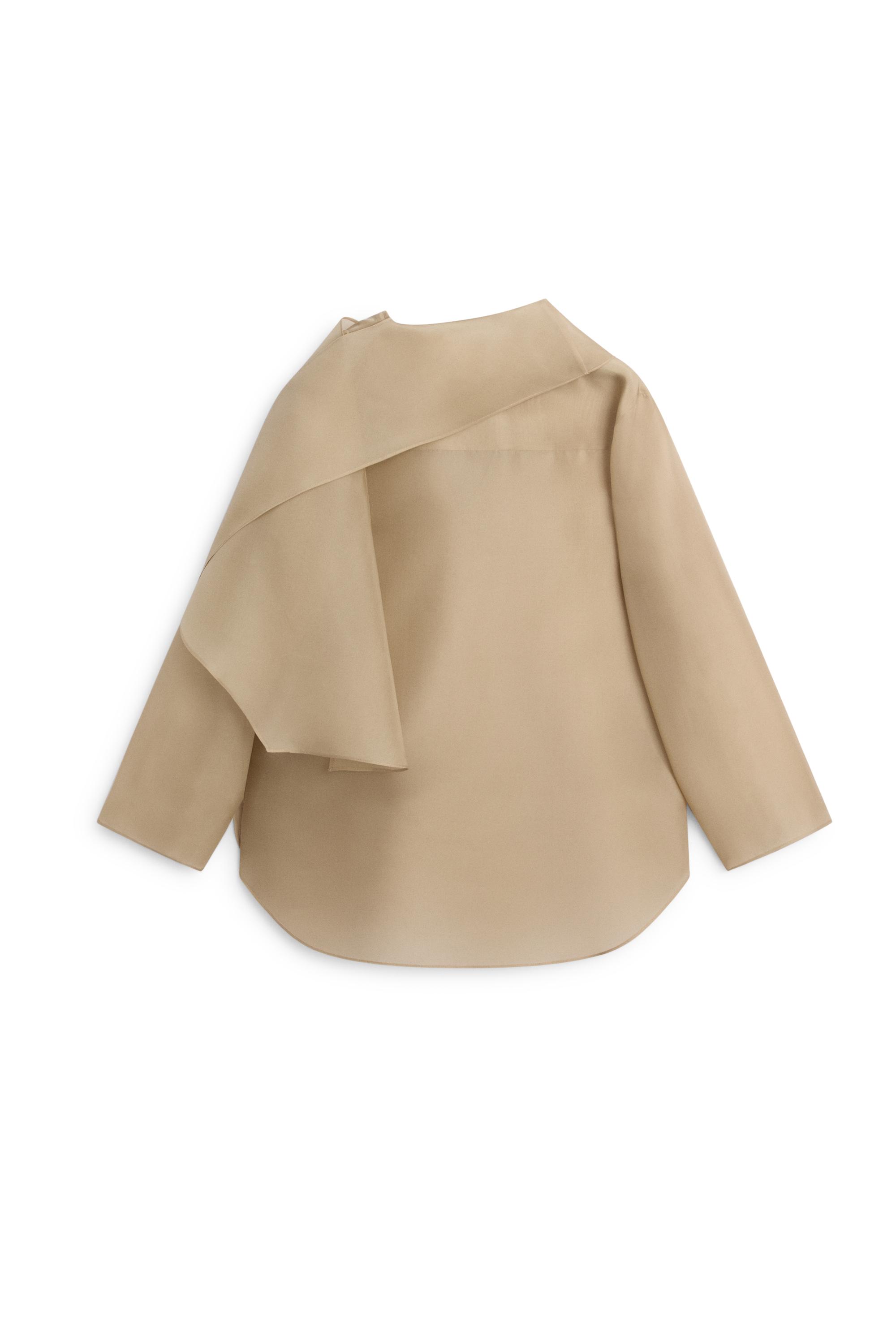 Flowing organza blouse with scarf detail - LIMITED EDITION