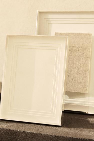 METAL PHOTO FRAME WITH LAYERED PASSE-PARTOUT - Silver by Zara - Image 7