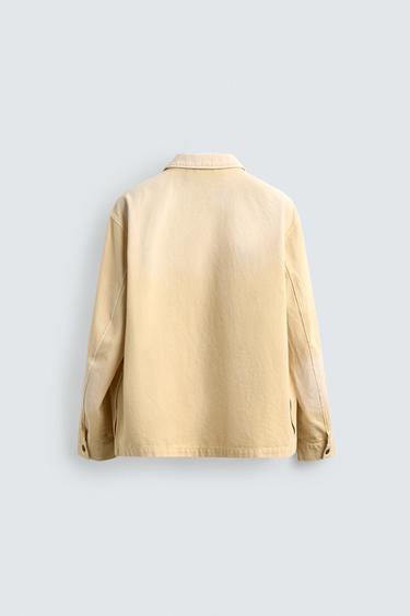 SURCHEMISE REGULAR FIT - Vanille de Zara - Image 8