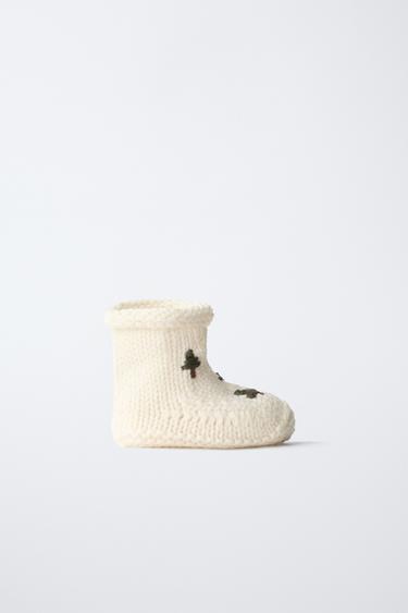 TREE BOOTIES - Ecru White by Zara