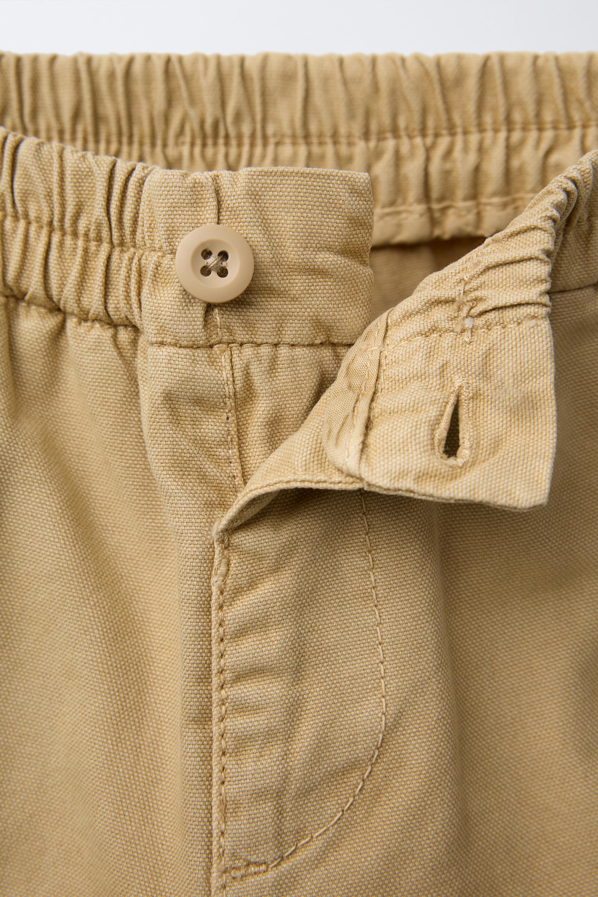 CANVAS BALLOON PANTS - Sand | ZARA United States