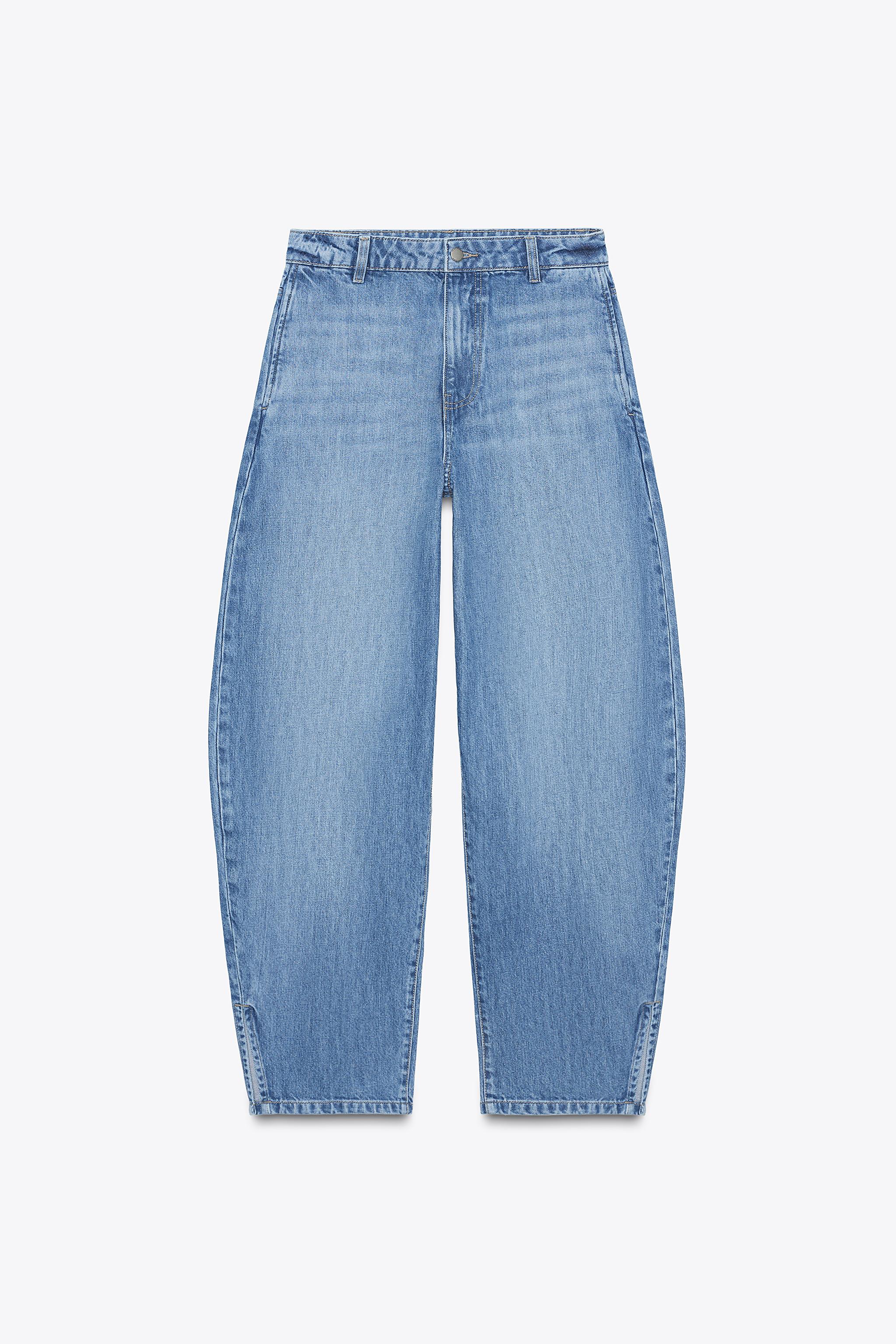 ZW COLLECTION BALLOON JEANS - Blue | ZARA Australia