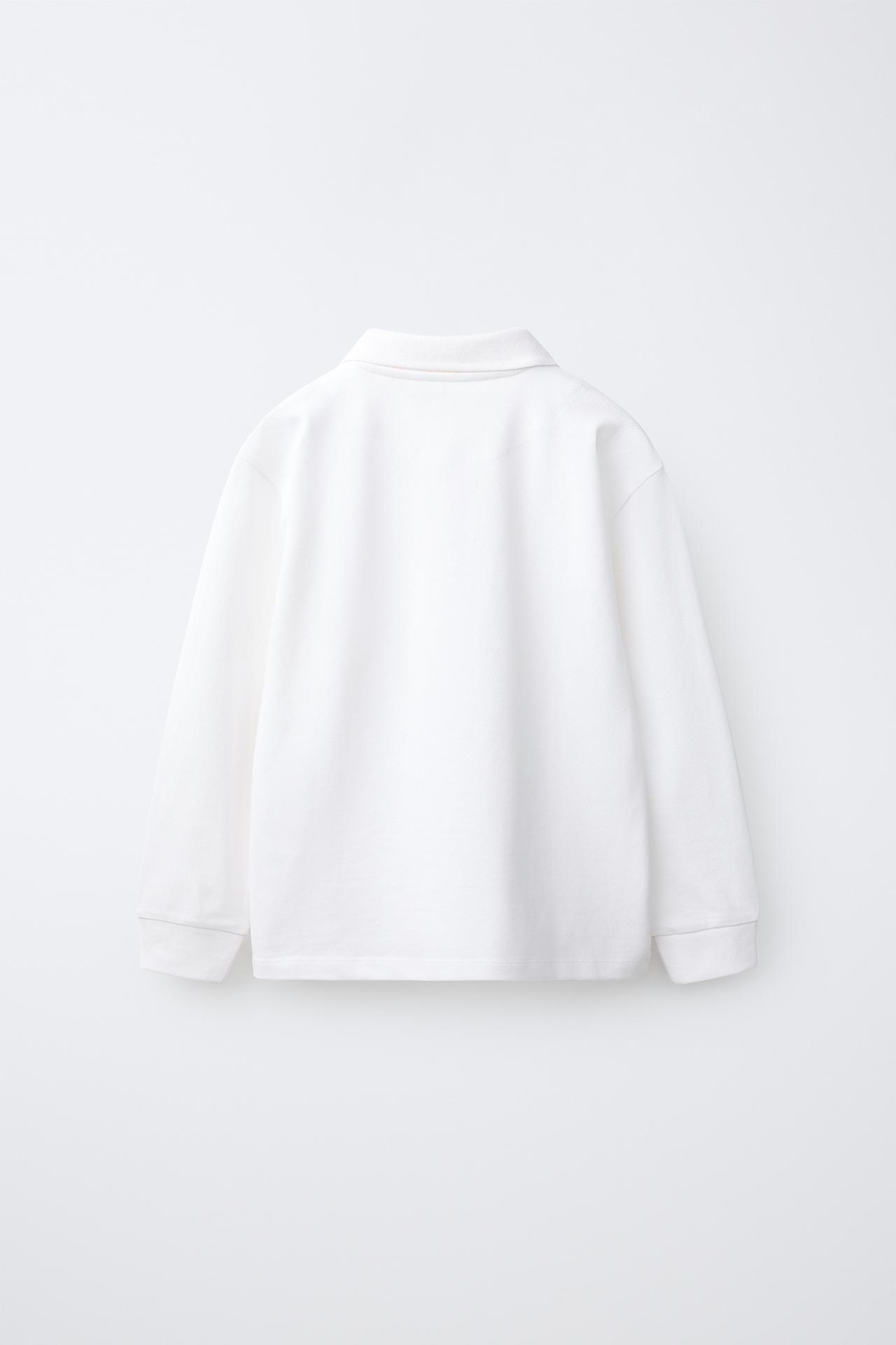 SOLID POLO SHIRT — White