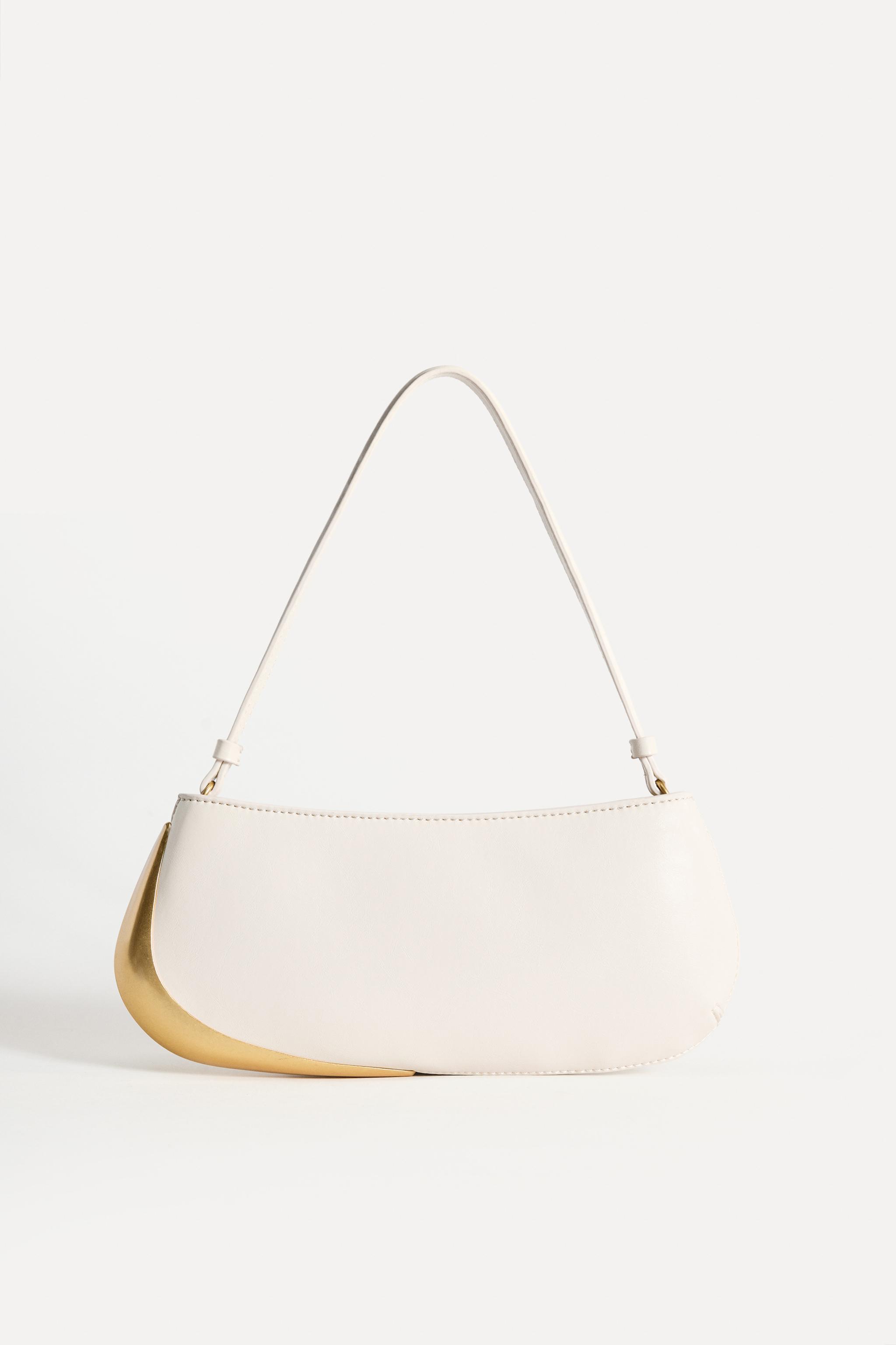 ☆ドイツ発*ZARA*新作*パテントショルダーバッグ/WHITE☆ ☆ドイツ発*ZARA*新作*パテントショルダーバッグ/WHITE☆ (ZARA