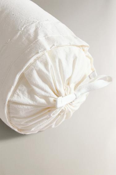 CHILDREN'S EMBROIDERED BOLSTER - Oyster-white by Zara - Image 4