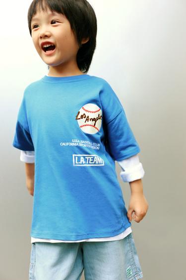 BASEBALL PRINTED T-SHIRT - Blue by Zara