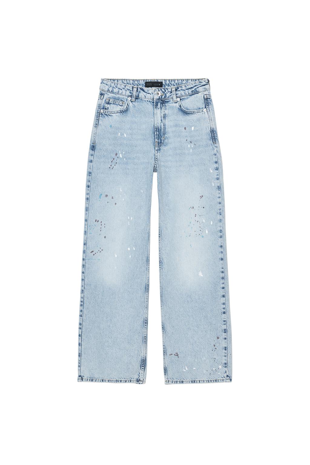 Z1975 LOOSE MID-RISE PAINT EFFECT JEANS - image 4