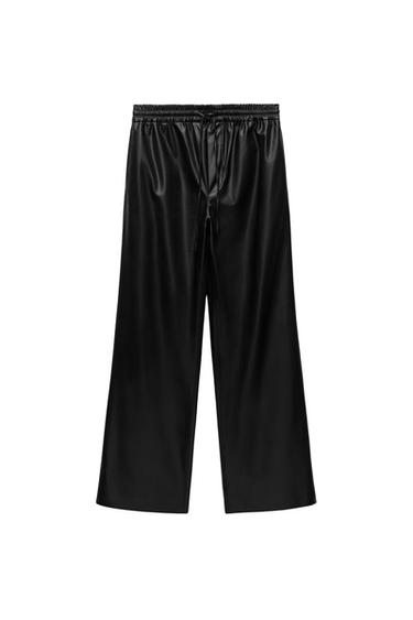 FAUX LEATHER PANTS