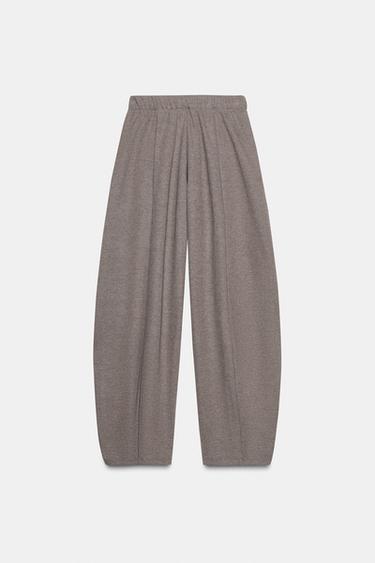 SOFT WIDE-LEG TROUSERS - brown vigore by Zara - Image 4