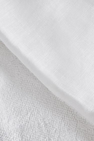 TURBAN SALLE DE BAIN LIN COTON - Blanc de Zara - Image 2