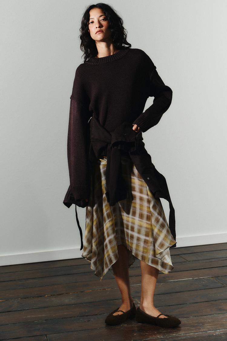 FLATS EFECTO BORREGUITO Marrón ZARA Mexico