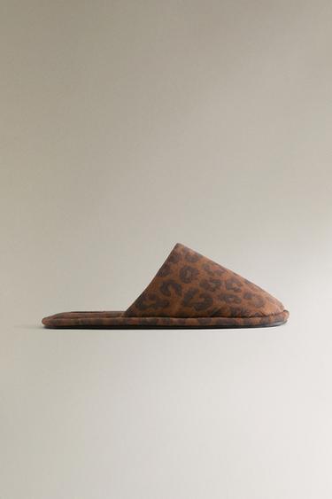 ANIMAL PRINT MULE SLIPPERS - Leopard by Zara - Image 1