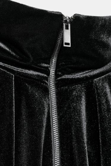 BLOUSON BOMBER EN VELOURS - Noir de Zara - Image 9