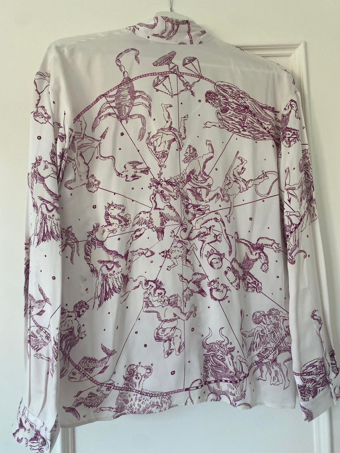 PRINTED SHIRT WITH TIED DETAIL - Image 3