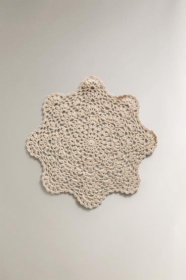 CROCHET PLACEMAT - Light beige by Zara - Image 0