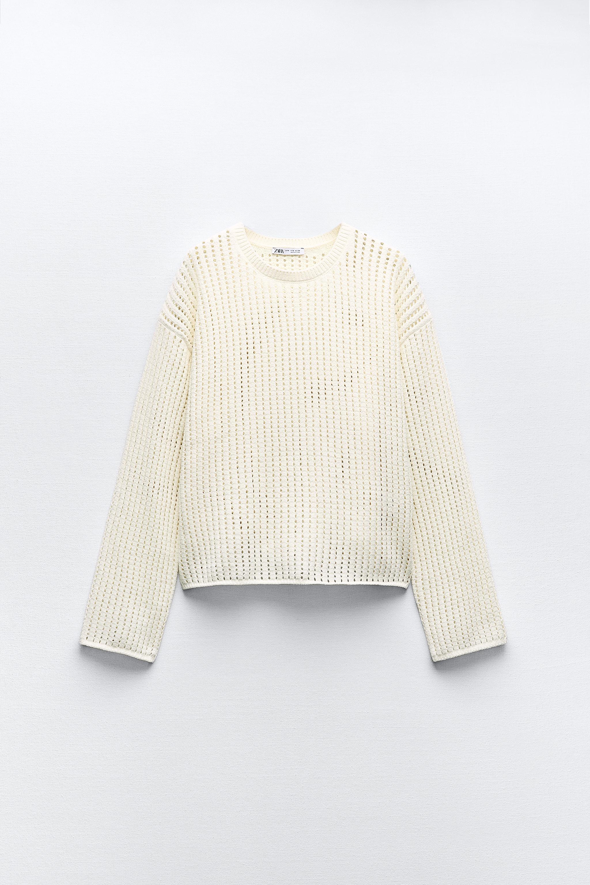 Chenille sweater outlet zara