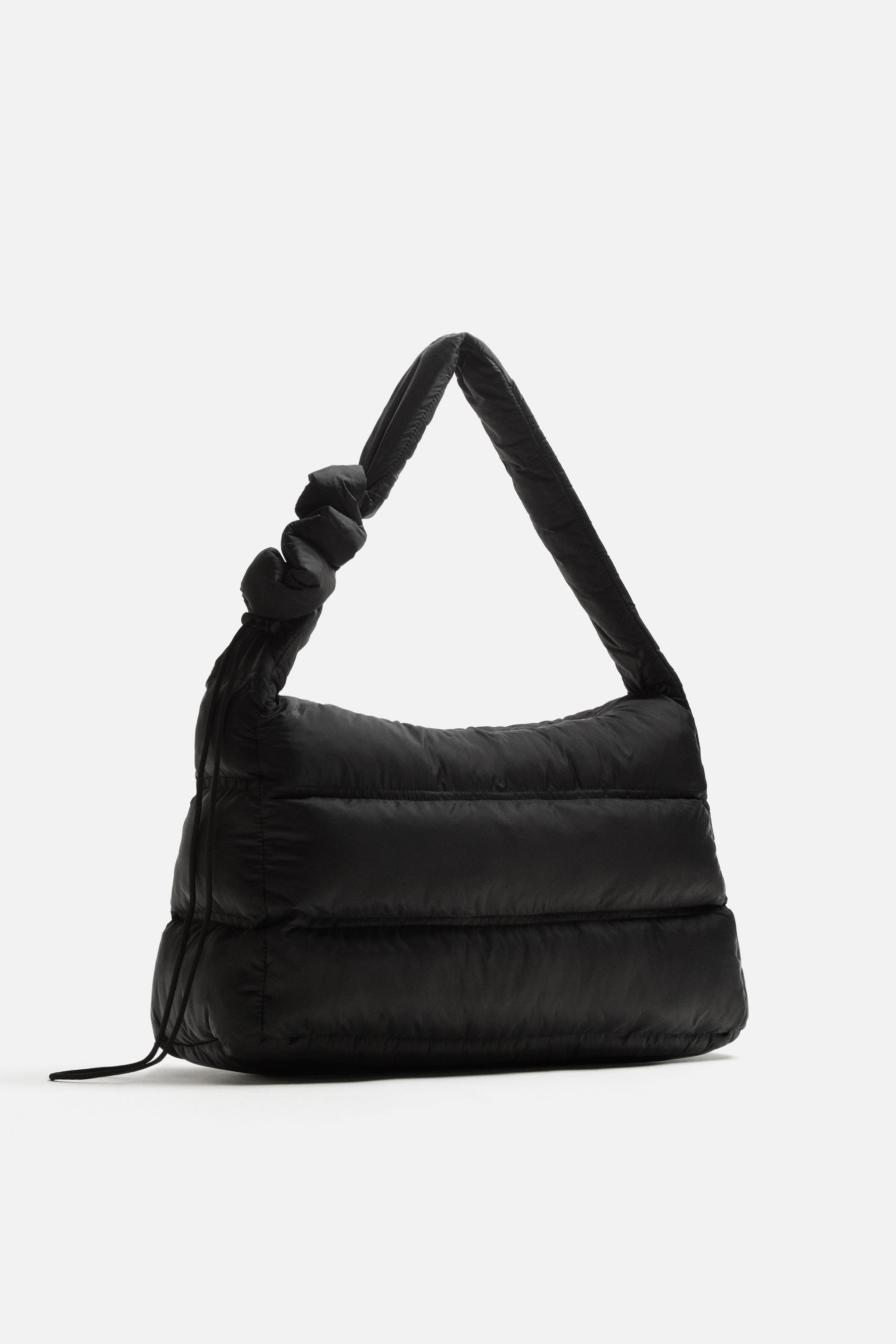 Bolso Acolchado Lefties Bolso Negro Bolso Shopper Acolchado Bolso