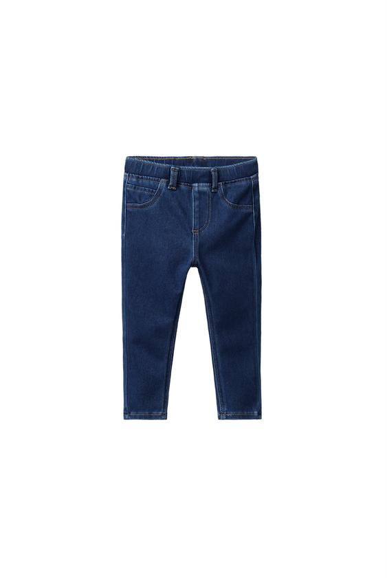 Zara DENIM LEGGINGS - Mid-blue - Image 0