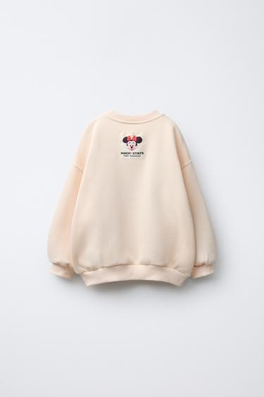 SWEAT IMPRIMÉ FLOCK MINNIE MOUSE © DISNEY - Écru de Zara - Image 1