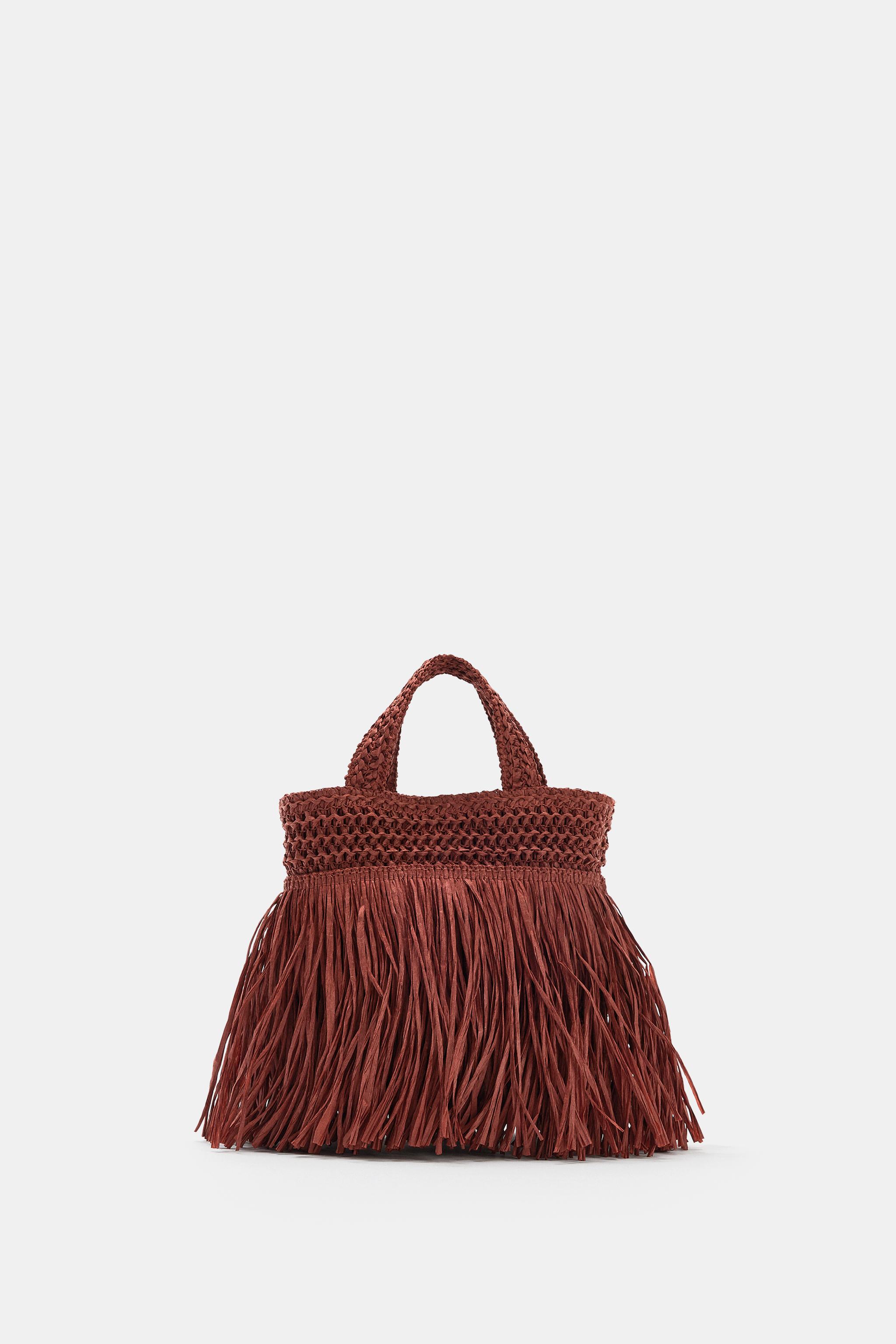 Женские сумки Zara FRINGED MINI HANDBAG — фото 2