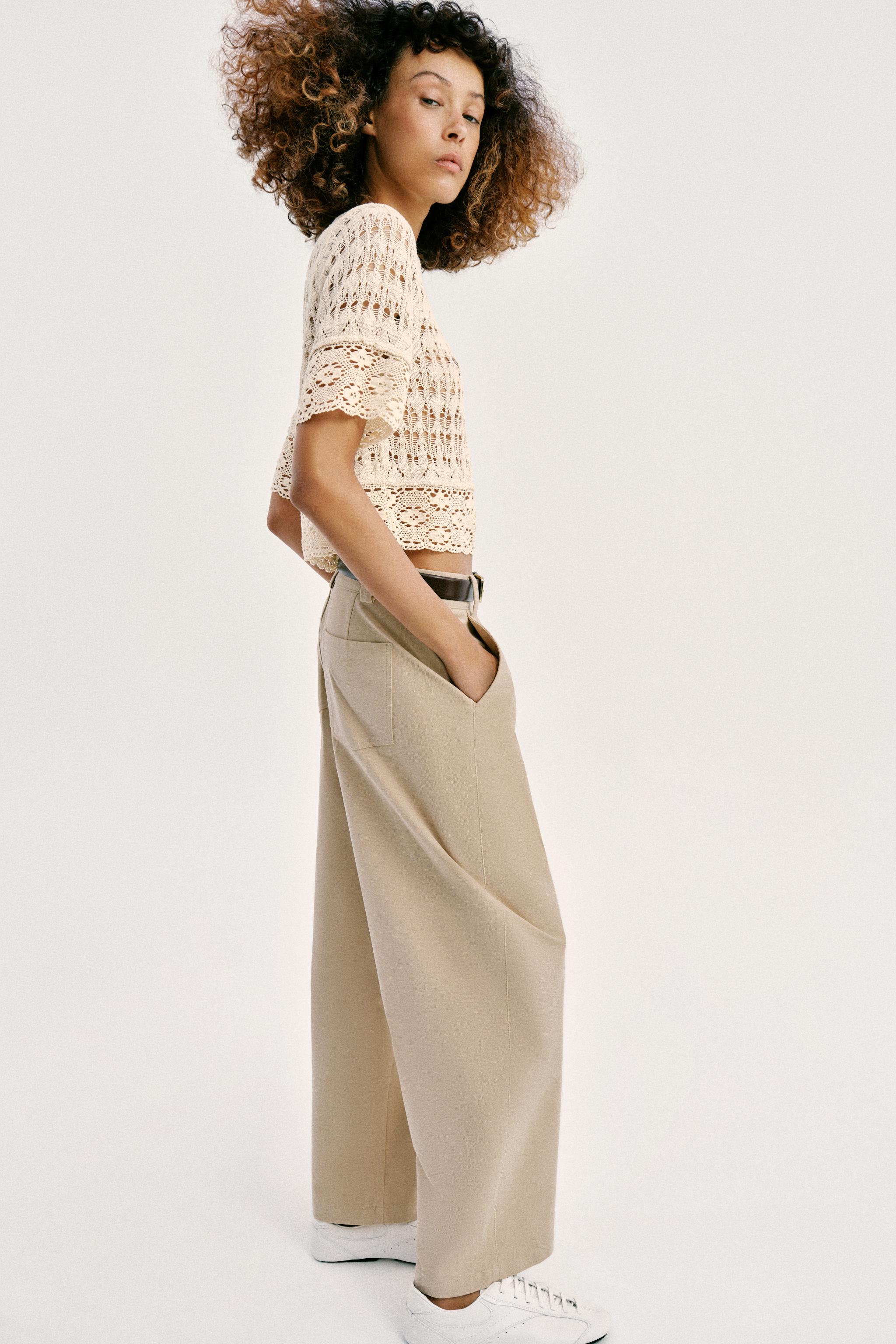 POINTELLE KNIT TOP