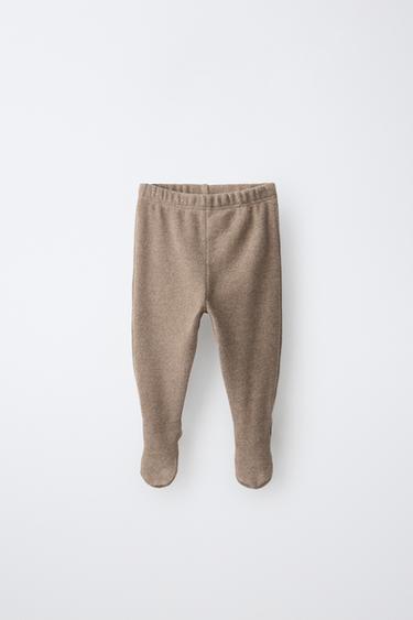 WARM FOOTED LEGGINGS — Brown 1