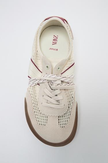 MESH BAREFOOT TRAINERS - Ecru White by Zara