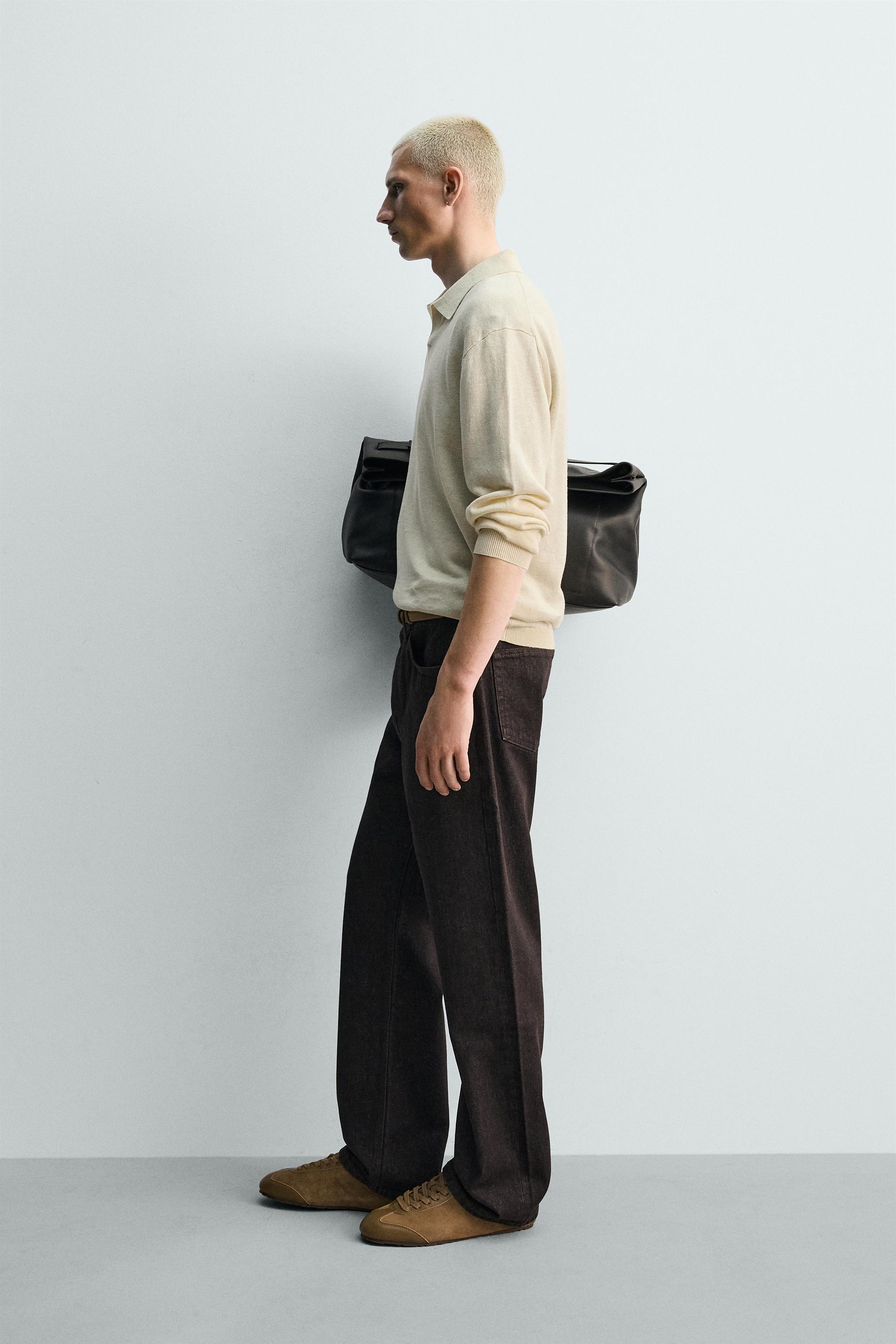 HEMP-COTTON KNIT POLO SHIRT
