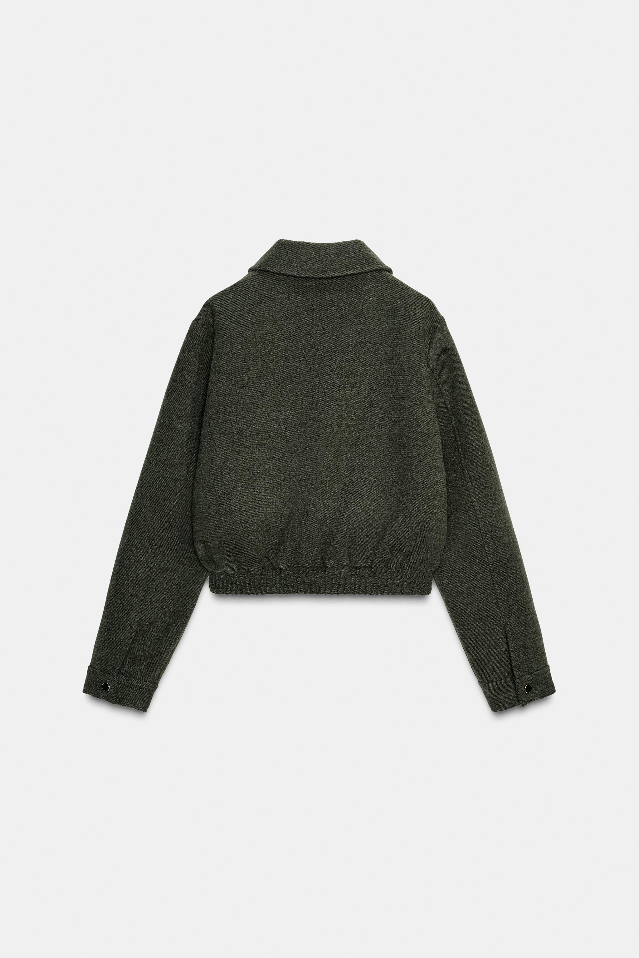 SOFT BOMBER JACKET - Khaki | ZARA Canada