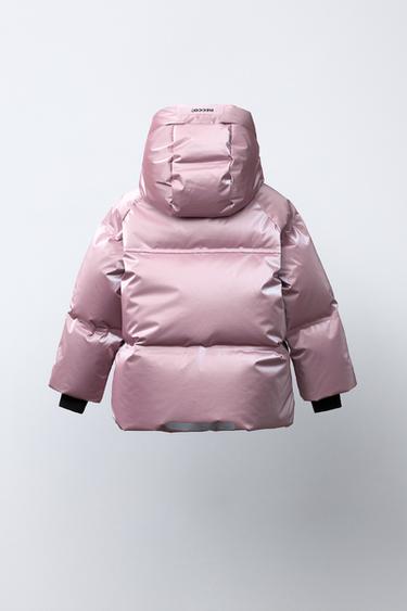 METALLIC 80% DOWN AND 20% FEATHER WATER-RESISTANT AND WINDPROOF PUFFER JACKET RECCO® SYSTEM SKI COLLECTION - 140 by Zara - Image 3