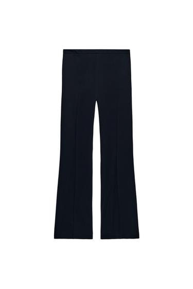 ZW COLLECTION FLOWING TROUSERS - Navy blue by Zara