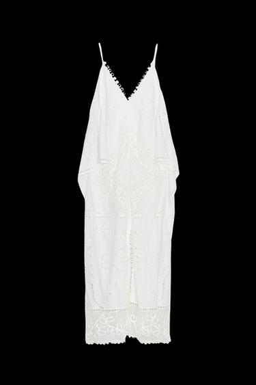 BESTICKTES KLEID ZW COLLECTION - Weiß von Zara - Bild 0