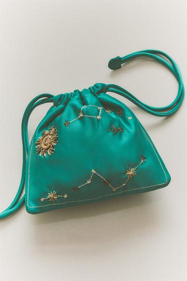 EMBROIDERED SMALL BAG | MARISA BERENSON - Sky Blue by Zara - Image 4