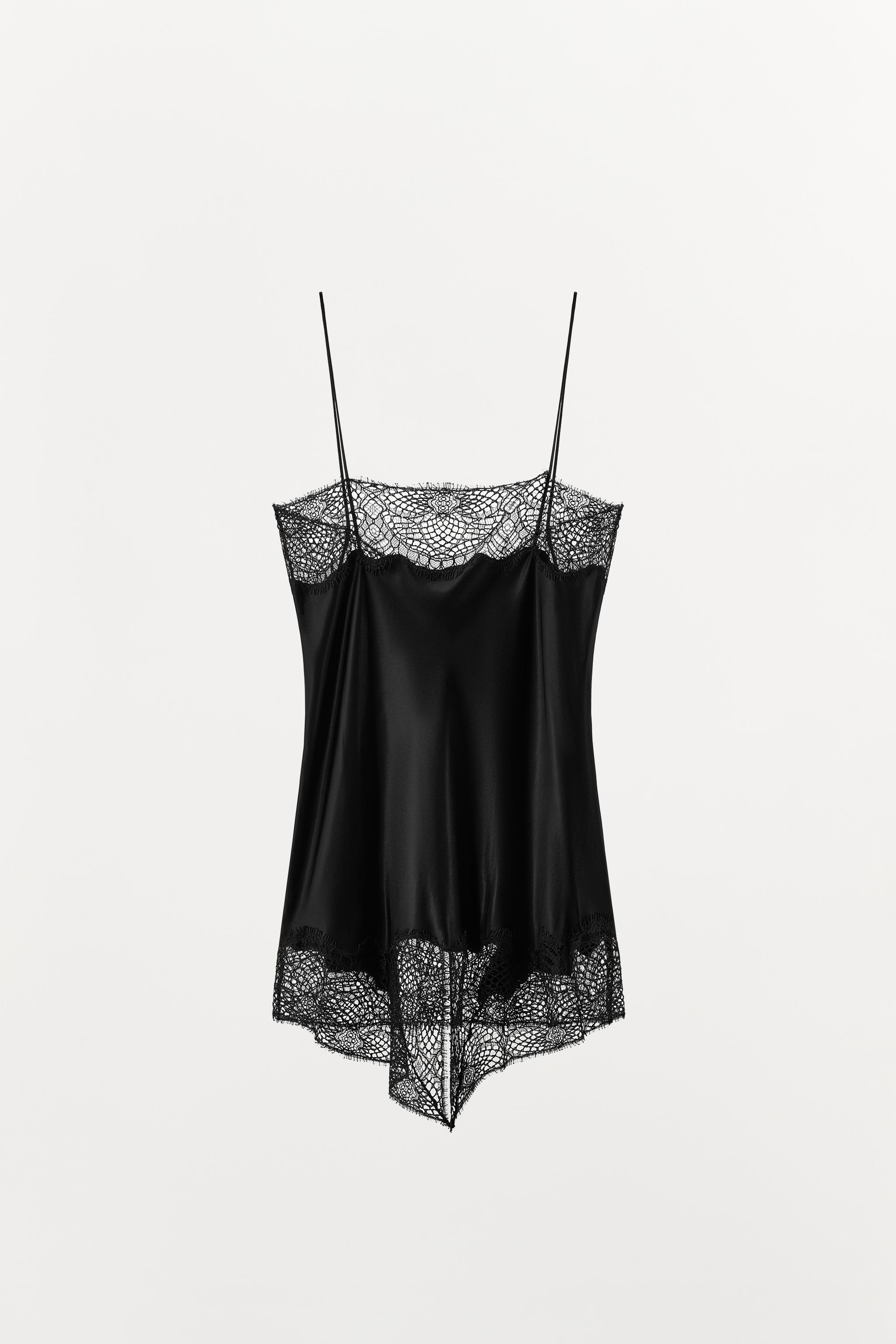 SATIN LACE CAMISOLE TOP