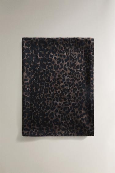 ANIMAL PRINT BEACH SARONG - Leopard by Zara - Image 1