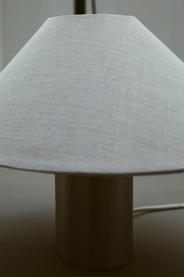 LÁMPARA SOBREMESA METAL - Plata de Zara