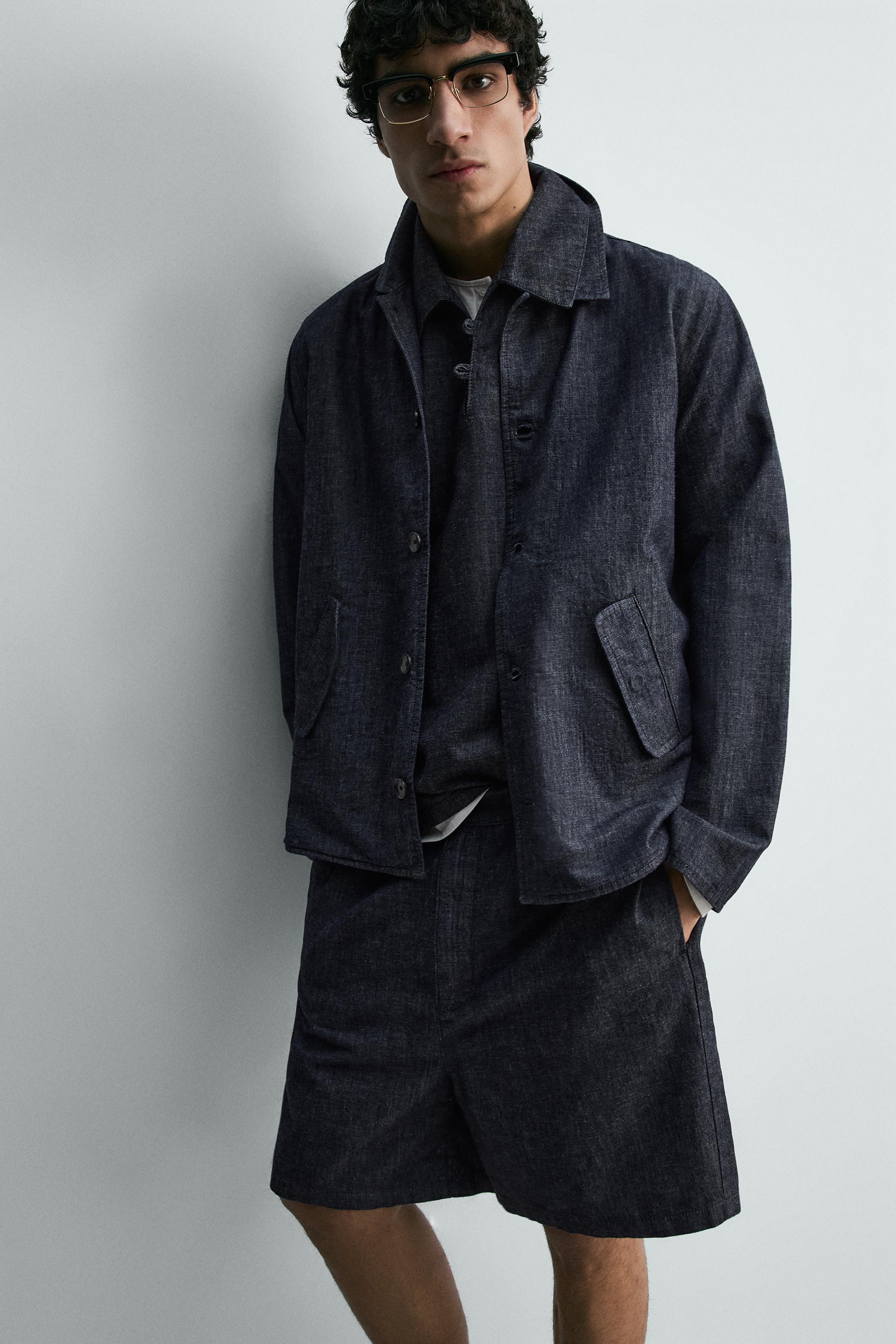RELAXED FIT DENIM OVERSHIRT