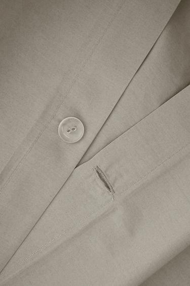 PERCALE DUVET COVER (300 THREAD COUNT) - Mid-grey by Zara