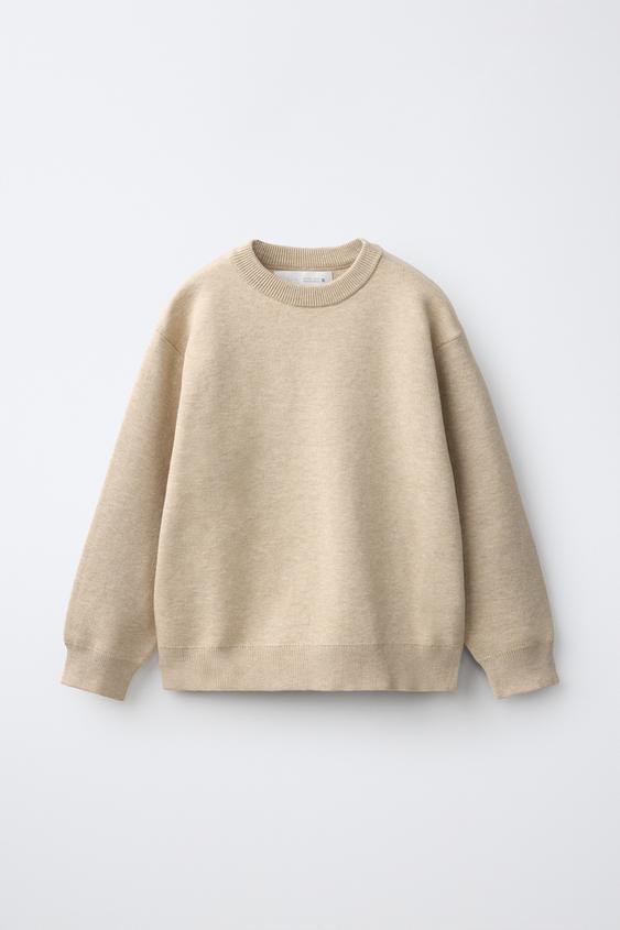 Zara KNIT SWEATER - taupe brown - Image 0